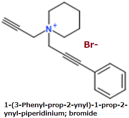 CAS#1-(3-Phenyl-prop-2-ynyl)-1-prop-2-ynyl-piperidinium; bromide